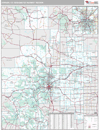 Denver, CO DMR Wall Map Premium Style