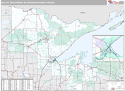 Duluth, MN-Superior, WI DMR Wall Map Premium Style