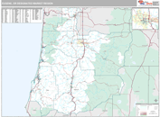 Eugene, OR DMR Wall Map Premium Style