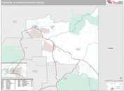 Fairbanks, AK DMR Wall Map Premium Style