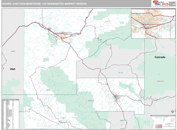 Grand Junction-Montrose, CO DMR Wall Map Premium Style