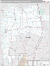 Greenwood-Greenville, MS DMR Wall Map Premium Style