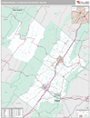 Harrisonburg, VA DMR Wall Map Premium Style