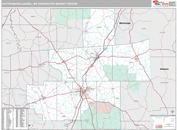 Hattiesburg-Laurel, MS DMR Wall Map Premium Style
