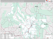 Idaho Falls-Pocatello, ID DMR Wall Map Premium Style