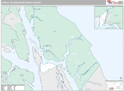 Juneau, AK DMR Wall Map Premium Style