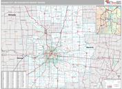 Kansas City, MO DMR Wall Map Premium Style