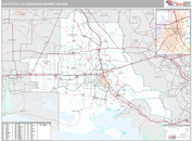 Lafayette, LA DMR Wall Map Premium Style