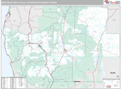 Medford-Klamath Falls, OR DMR Wall Map Premium Style