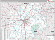Memphis, TN DMR Wall Map Premium Style