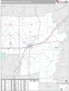 Meridian, MS DMR Wall Map Premium Style