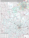 Minneapolis-St. Paul, MN DMR Wall Map Premium Style