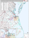 Norfolk-Portsmouth-Newport News, VA DMR Wall Map Premium Style