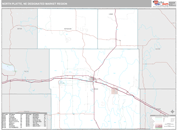 North Platte, NE DMR Wall Map Premium Style