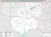 Odessa-Midland, TX DMR Wall Map Premium Style