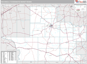 San Angelo, TX DMR Wall Map Premium Style