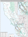San Francisco-Oakland-San Jose, CA DMR Wall Map Premium Style