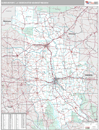 Shreveport, LA DMR Wall Map Premium Style