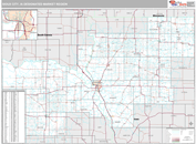 Sioux City, IA DMR Wall Map Premium Style