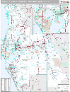 Tampa-St.Petersburg (Sarasota), FL DMR Wall Map Premium Style