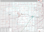 Topeka, KS DMR Wall Map Premium Style