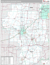 Tulsa, OK DMR Wall Map Premium Style