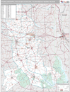 Tyler-Longview (Lufkin & Nacogdoches), TX DMR Wall Map Premium Style