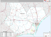 Wilmington, NC DMR Wall Map Premium Style