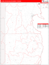 Alpena, MI DMR Wall Map Red Line Style