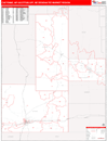 Cheyenne, WY-Scottsbluff, NE DMR Wall Map Red Line Style