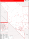 Las Vegas, NV DMR Wall Map Red Line Style