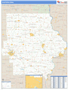 Eastern State Sectional Wall Map Basic Style