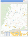 Eastern State Sectional Wall Map Basic Style