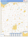 Northern State Sectional Wall Map Basic Style