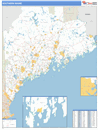 Southern State Sectional Wall Map Basic Style