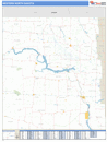 Western State Sectional Wall Map Basic Style