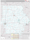 Eastern State Sectional Wall Map Premium Style