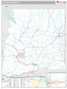 Eastern State Sectional Wall Map Premium Style