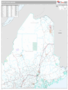 Northern State Sectional Wall Map Premium Style