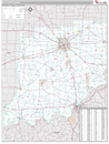 Southern State Sectional Wall Map Premium Style