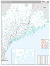 Southern State Sectional Wall Map Premium Style