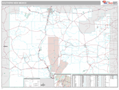 Southern State Sectional Wall Map Premium Style