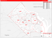Arlington County, VA Zip Code Maps - ZIPCodeMaps.com