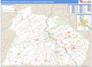 Harrisburg-Lancaster-Lebanon-York DMR Map Basic Style