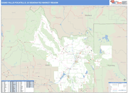 Idaho Falls-Pocatello DMR Wall Map Basic Style