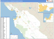 Monterey-Salinas DMR Wall Map Basic Style