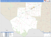 Odessa-Midland DMR Wall Map Basic Style