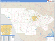 San Antonio DMR Wall Map Basic Style