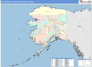 Anchorage DMR Wall Map Color Cast Style