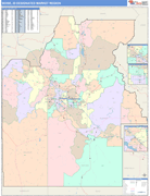 Boise DMR Wall Map Color Cast Style